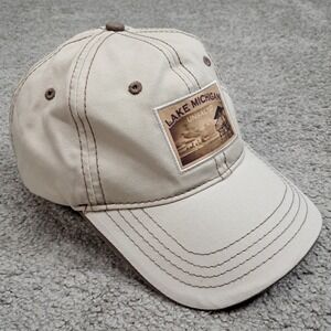 Momentum Lake Michigan Unsalted Tan Cotton Baseball Cap Adjustable Hat H17